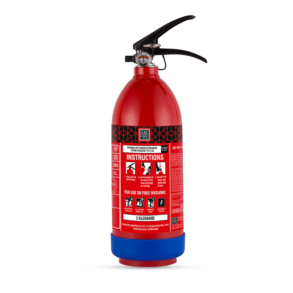 Ceasefire ABC Powder MAP 50 Based Fire Extinguisher Mild Steel (Squeeze Grip)