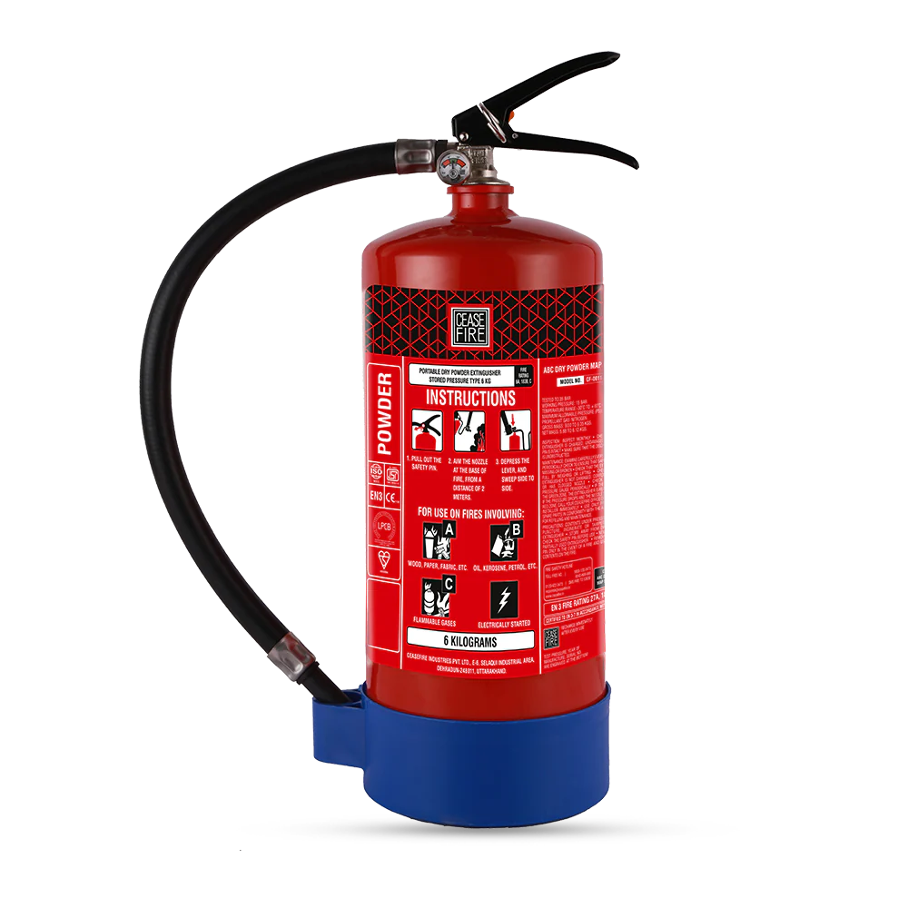 Ceasefire ABC Powder MAP 50 Based Fire Extinguisher Mild Steel (Squeeze Grip) - Image 3