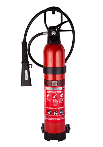 Ceasefire CO2 Based Aluminum Squeeze Grip Fire Extinguisher - 4.5Kg